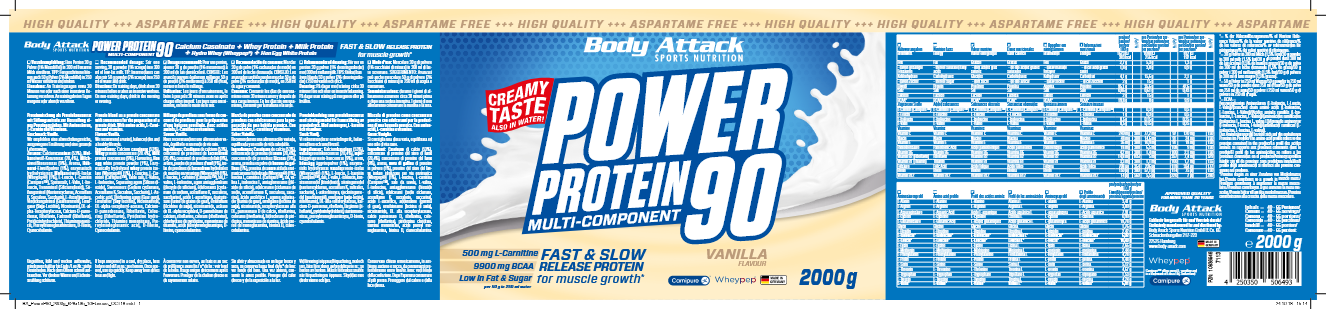 BodyAttack PowerProtein90 500gr