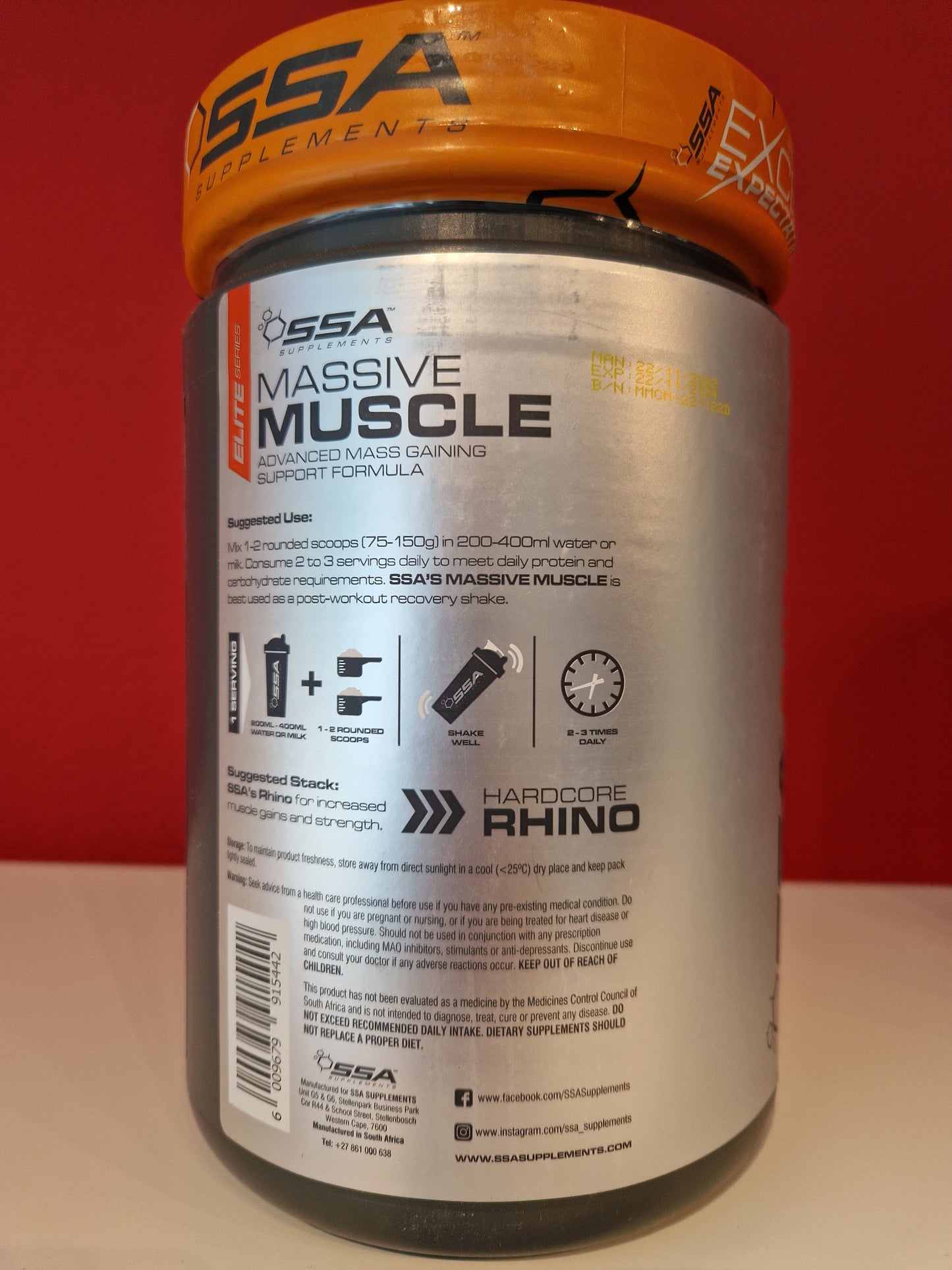 SSA-SUPPLEMENTS Massive Muscle 908gr