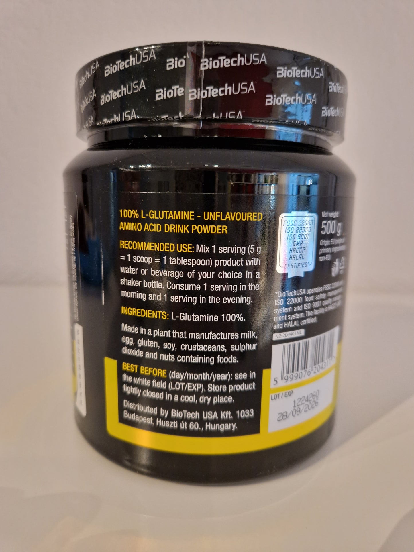 BioTech USA 100% Glutamine 500gr