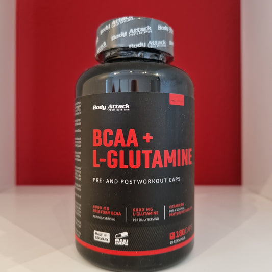 BodyAttack BCAA+GLUTAMINE 180Caps