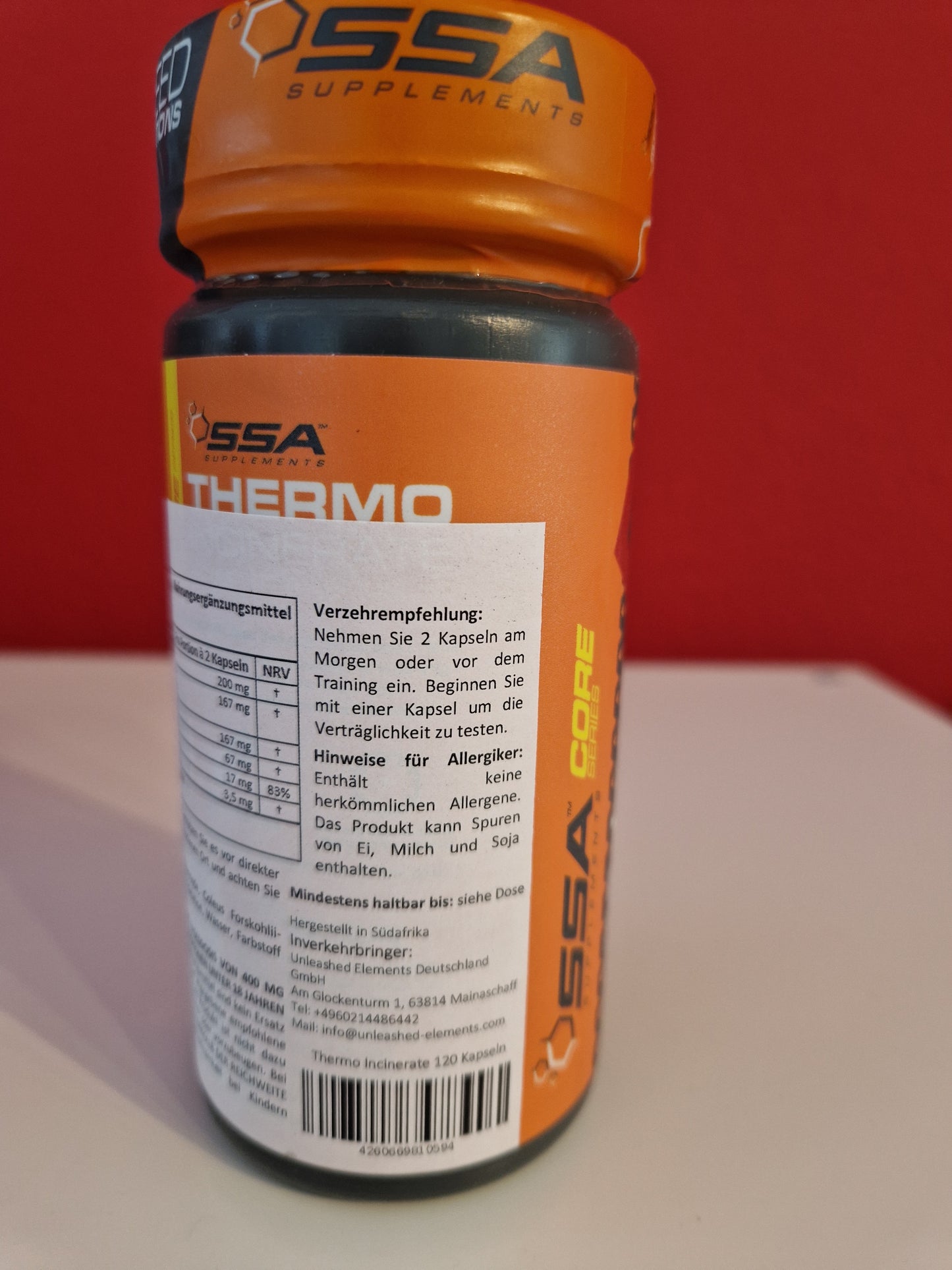 SSA SUPPLEMENTS Thermo Incinerate 120Kaps