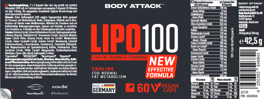 BodyAttack LIPO100